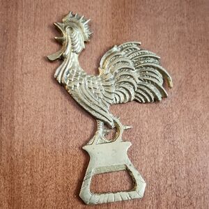 Brass Rooster Bottle Opener